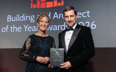 Stephen Carr Architects wins Building of the Year in Tourism, Leisure and Hospitality for Hazel Tree Lodge Bunclody at Building and Architect of the Year Awards 2026