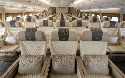 Emirates converts first two-class A380 to three-class layout with Premium Economy on upper deck
